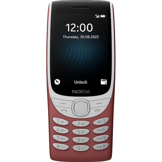 Nokia 8210 4G mobiltelefon (rød)