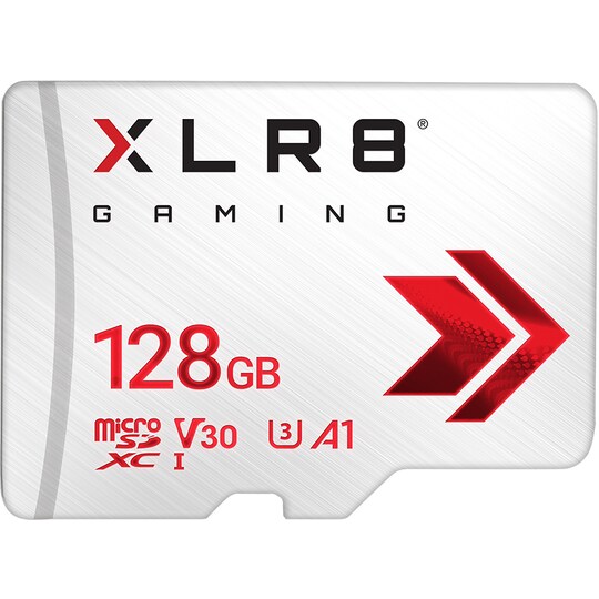 PNY XLR8 Gaming Class 10 U3 V30 microSDXC Flash Memory Card - 128GB