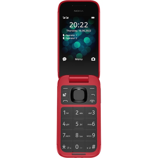 Nokia 2660 fliptelefon (rød)