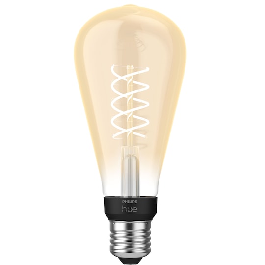 Philips Hue W pære 7,2W Filament ST72 E27