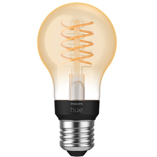 Philips Hue W pære 7,2W Filament A60 E27