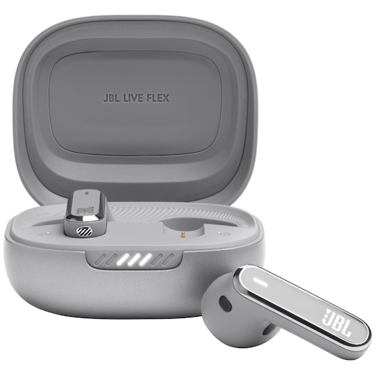 JBL Live Flex True Wireless in-ear høretelefoner (sølv)