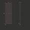 ECD Germany Stella Design panel radiatorer - 480 x 1400 mm - Chrome - radiator