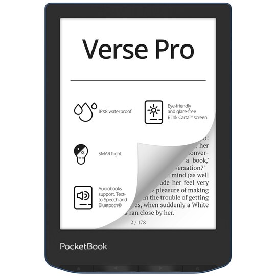 PocketBook Verse Pro e-bogslæser 16GB (Azure)