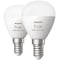 Philips Hue Luster LED-pære WCA 5.1W P45 E14 2pk