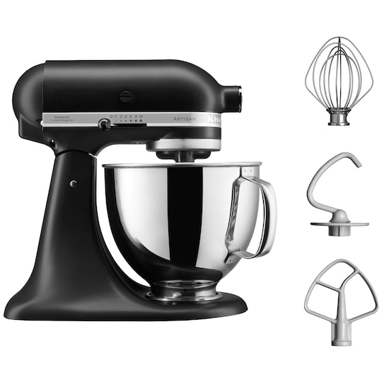 KitchenAid Artisan køkkenmaskine 5KSM125EBM (mat sort)