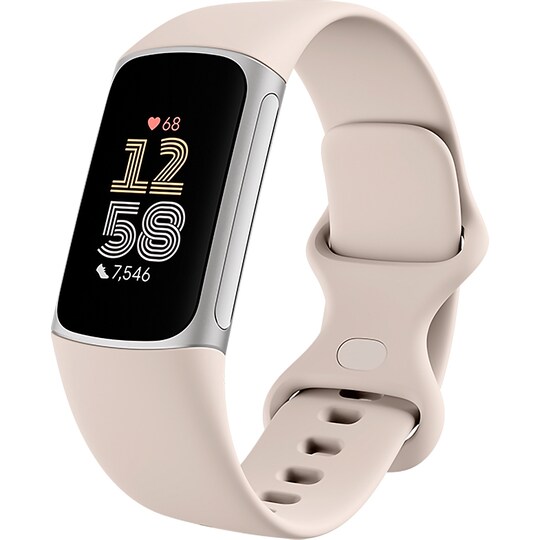 Fitbit Charge 6 aktivitetsmåler (sølv/beige)