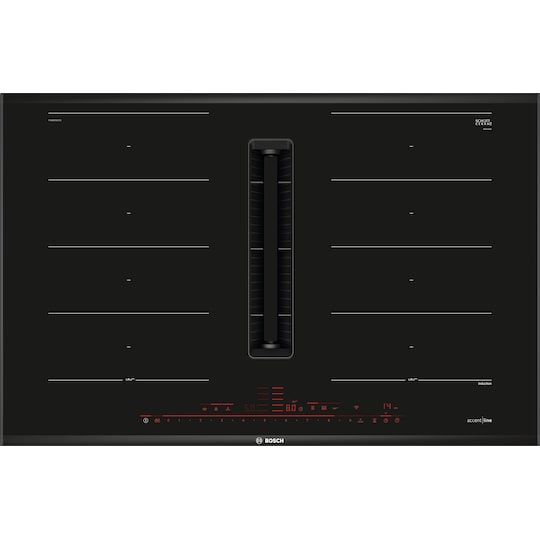 Bosch kogeplade med emhætte PXX895D57E (sort)