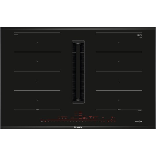 Bosch kogeplade med emhætte PXX895D57E (sort)