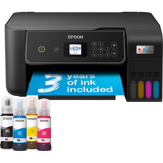 Epson EcoTank ET-2875 multifunktionsprinter C11CJ66424 (sort)