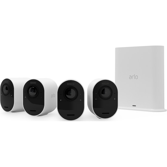 Arlo Ultra 2 4K trådløst sikkerhedskamera (4-pak, hvid)