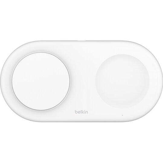 Belkin BoostCharge Pro 2i1 Magnetic Qi2 trådløs oplader (hvid)