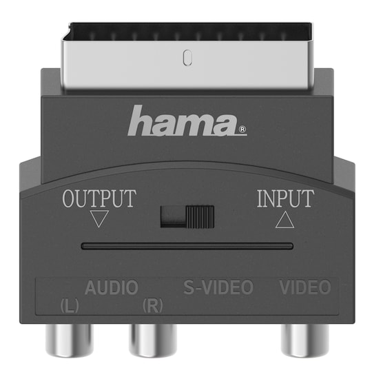 Hama 3 x RCA og S-Video scart-adapter