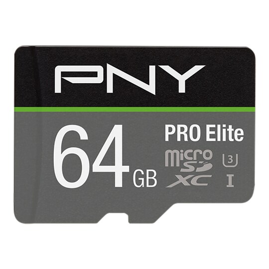 PNY PRO Elite Micro SDXC U3 V30 hukommelseskort 64 GB