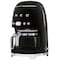 Smeg 50 s Style kaffemaskine DCF02BLEU (sort)