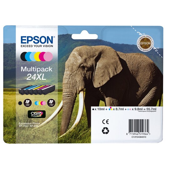 Epson blækpatroner Claria Photo HD 24XL - Multipakke