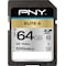 PNY Elite-X SDXC hukommelseskort 64 GB