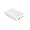 GEAR Powerbank 10.000mAh LiPolymer Ultracompact 2.1A 1xUSB-C 2xUSB-A 1xMicroUSB Hvid