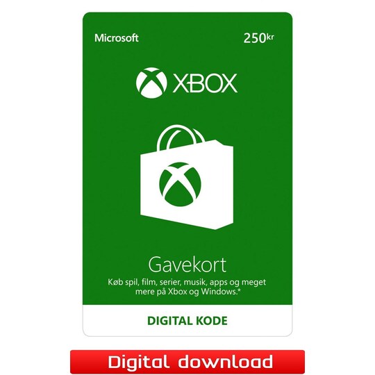 Xbox Live gavekort 250 DKK