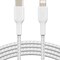 Belkin BOOST↑CHARGE USB-C til Lightning braided kabel 2m (white)