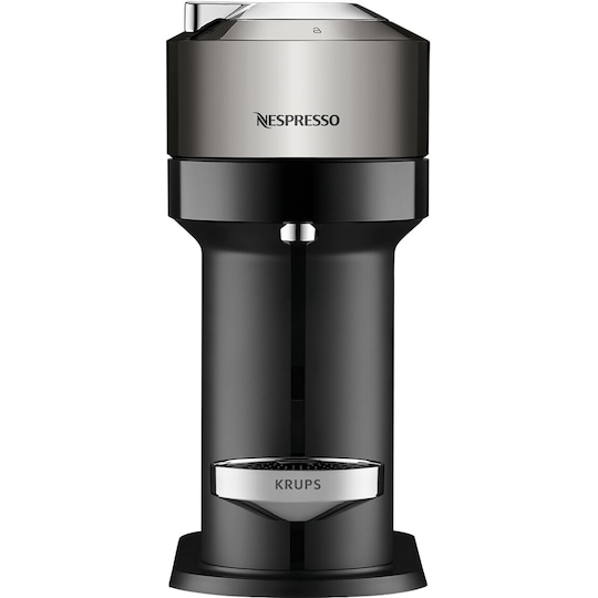 NESPRESSO® Vertuo Next kaffemaskine fra Krups, Dark Chrome