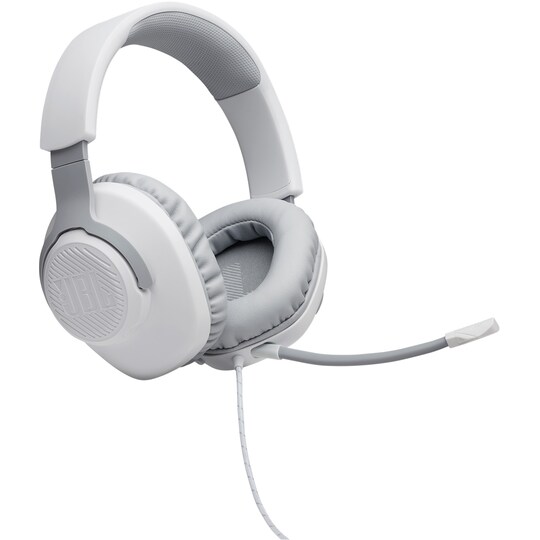 JBL Quantum 100 gaming headset (hvid)