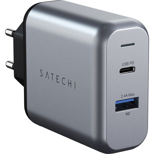 Satechi 30W dobbelt vægoplader 0879961008130