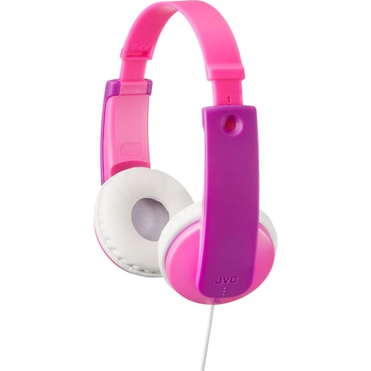 JVC Kids KD7 85dB på-øret høretelefoner (pink)