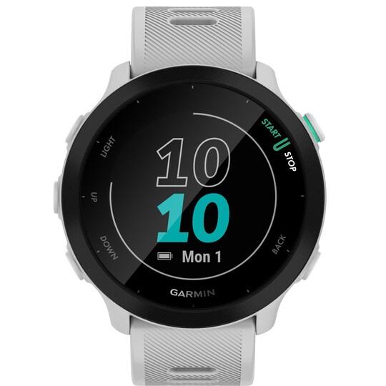 Garmin Forerunner 55 GPS sportswatch (hvid)