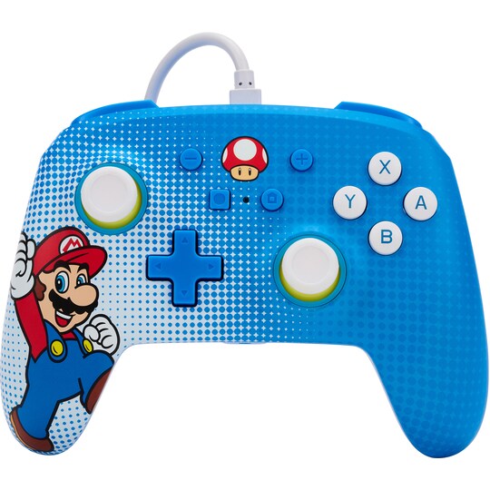 PowerA Enhanced Wired controller til Nintendo Switch (Blå)
