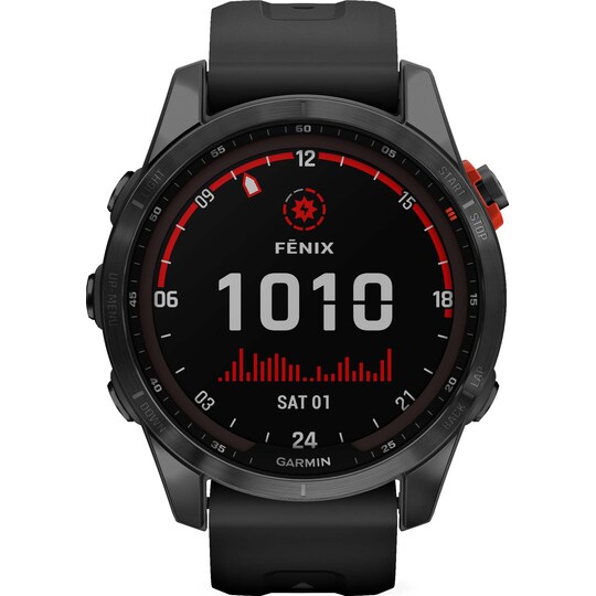 Garmin Fenix 7S Solar smartur 42mm (sort)