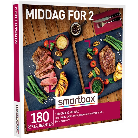 Smartbox gavekort - Middag for 2