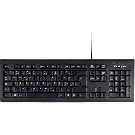 Kensington ValuKeyboard tastatur med kabel (Pan Nordic layout)