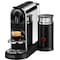 Nespresso CitiZ & Milk kaffemaskine fra Delonghi EN330M (platin/stål)