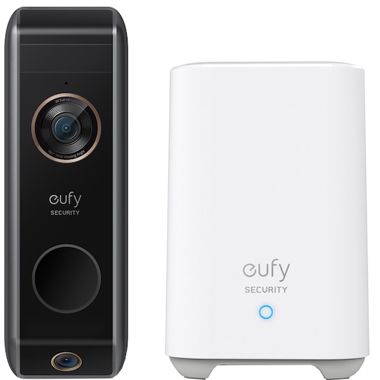 Eufy 2K Dual Cam Video Doorbell +Eufy Security HomeBase 2 port