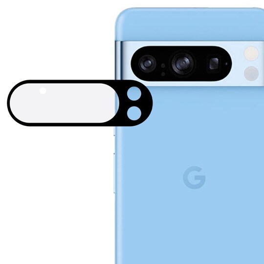 2-PAK SKALO Google Pixel 9 Pro XL 3D Kameralinse Beskyttelsesglas - Sort