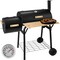 Grill med termometer - sort