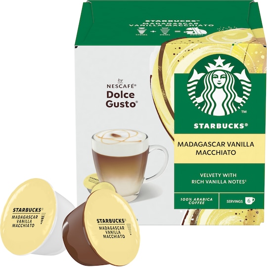 Starbucks Madagascar Vanilla by NESCAFÉ Dolce Gusto kapsler (12 stk.)