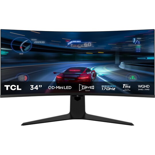 TCL 34R83Q WQHD QD-Mini LED monitor