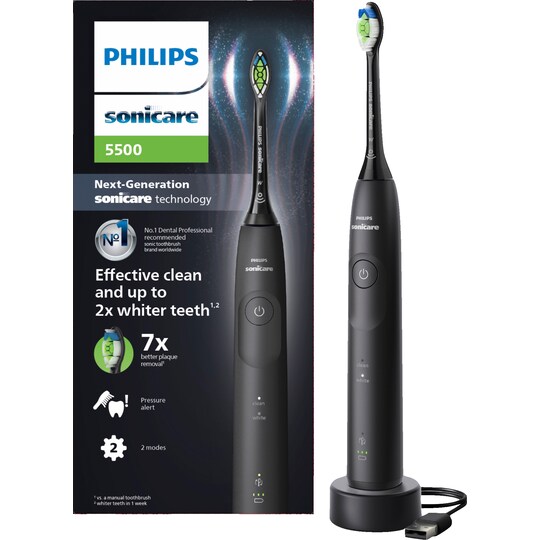 Philips Sonicare Series 5500 elektrisk tandbørste HX7111/01 (sort)