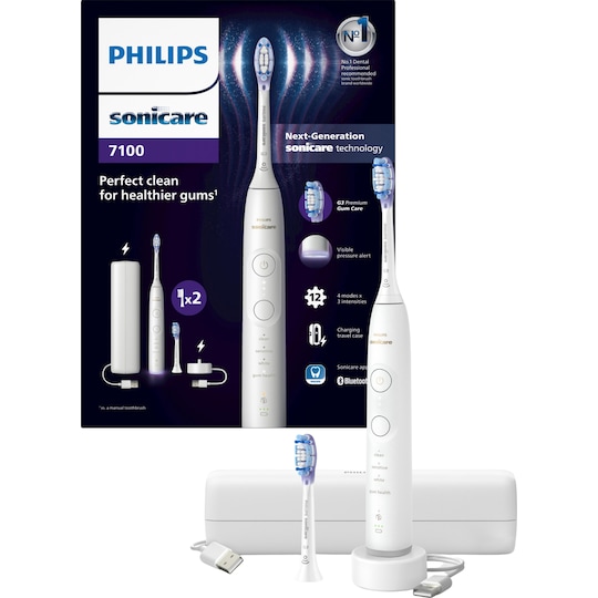 Philips Sonicare Series 7100 elektriske tandbørste HX742002 (hvid)