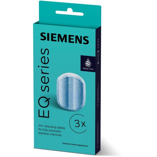 Siemens Espresso EQ Series Calc’nClean afkalkningstabletter TZ80002B