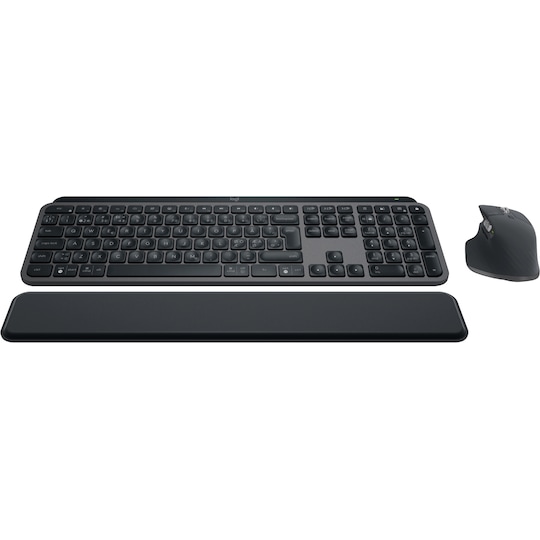 Logitech MX Keys S pakke med trådløst tastatur- og mus (graphite)