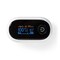 Nedis SmartLife Puls Oximeter | Bluetooth® | OLED Display | Auditiv alarm / Iltmætning (SpO2) / Interferens mod bevægelser / Perfusionsindeks / Pulsfrekvens / Sensor med høj præcision | Hvid