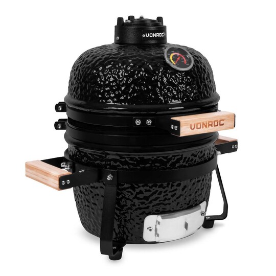 VONROC Kamado - kulgrill - Egg - 13“- Ø27cm | Med fod og regnslag