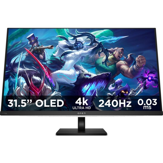 OMEN Transcend 32 UHD/240Hz/OLED/0,03ms gamingskærm