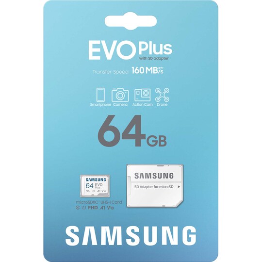 Samsung EVO Plus micro SD-kort (64GB)