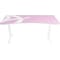 Arozzi Arena gaming skrivebord (white pink)