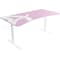 Arozzi Arena gaming skrivebord (white pink)