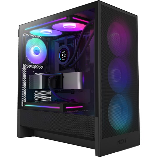 NZXT H5 Flow RGB 2024 PC-kabinet (sort)